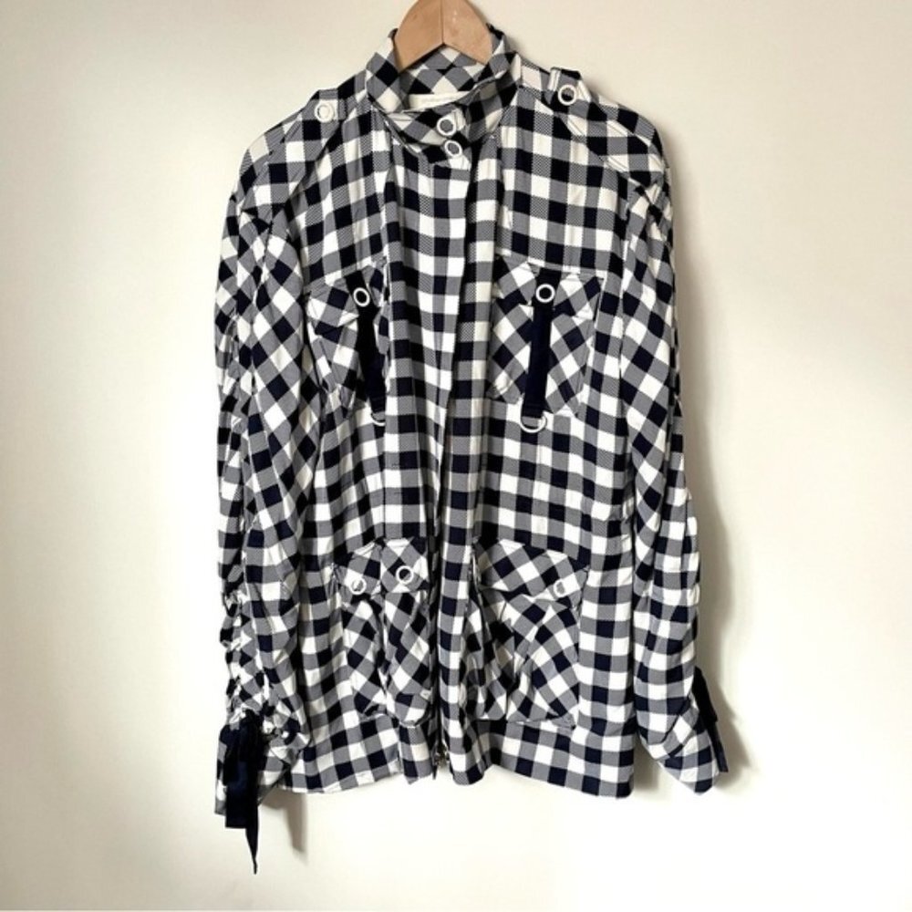 Jonathan Simkhai Gingham Twill Utility Jacket In … - image 6